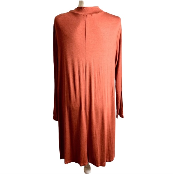 Oddy Long Sleeve Choker Dress Marsala Sz XL - 3X - Picture 2 of 4